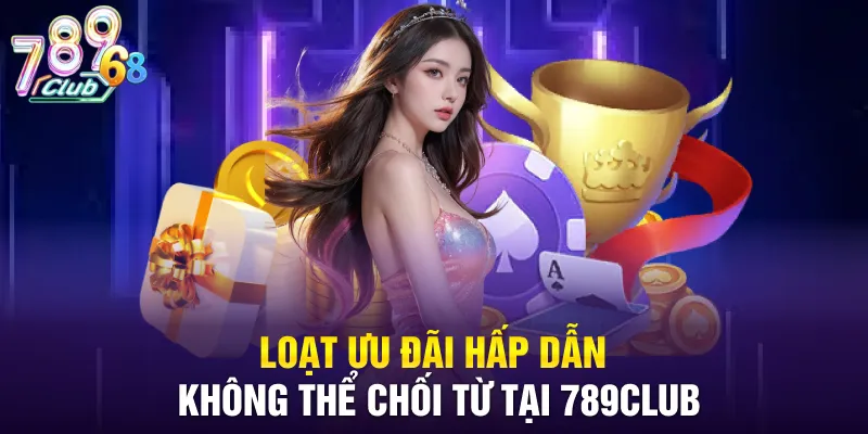 Loạt ưu đãi hấp dẫn không thể chối từ tại 789CLUB